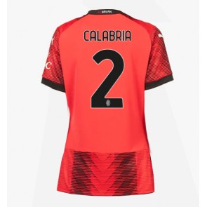 AC Milan Davide Calabria #2 Hemmatröja Kvinnor 2023-24 Kortärmad